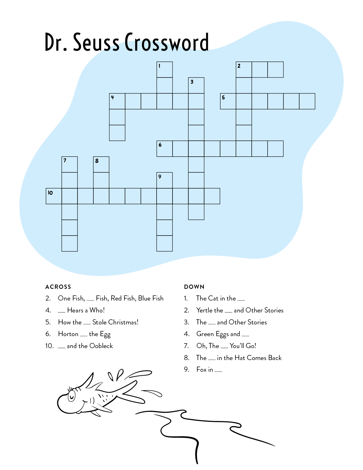 dr seuss worksheet printables