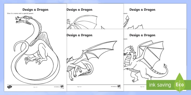 St. Georges Day Design a Dragon Worksheet (Lehrer gemacht)