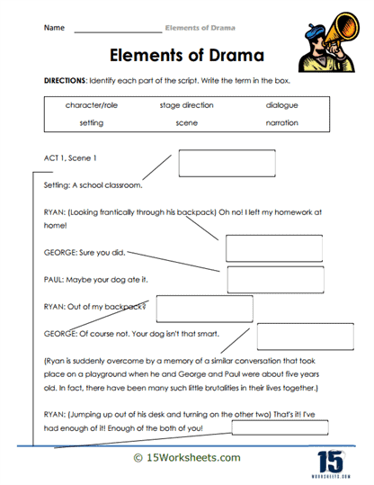 Elements of Drama Worksheets - 15 Worksheets Library