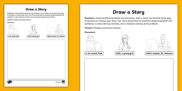 draw a story worksheet