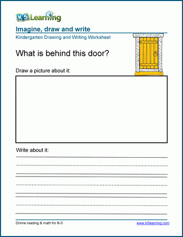 drawing and writing worksheet
