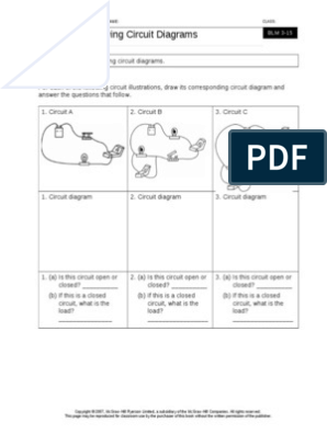 drawing circuit diagrams worksheet