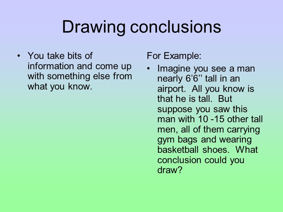 Drawing Conclusions. 5th Grade ELA Worksheets and Answer Key