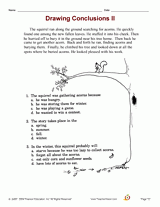 Drawing Conclusions II Printable (2nd - 3rd Grade) - TeacherVision