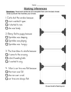 Making Inferences (7) Worksheet for 2nd - 5th Grade | Lesson Planet