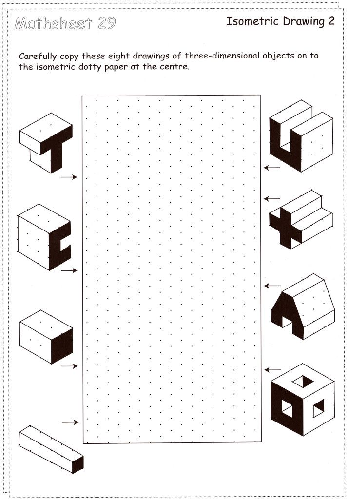 isometric drawing | Isometric drawing exercises, Drawing exercises ...