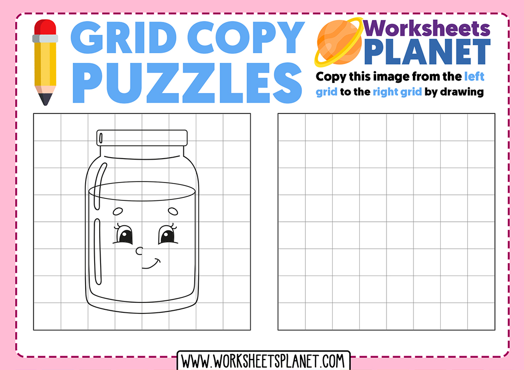 Copy the Picture Worksheets | Drawing on the Grid