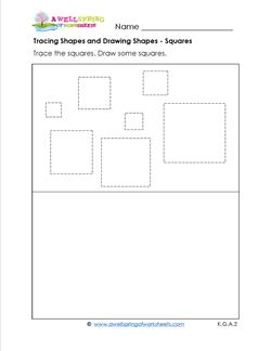 drawing squares worksheet