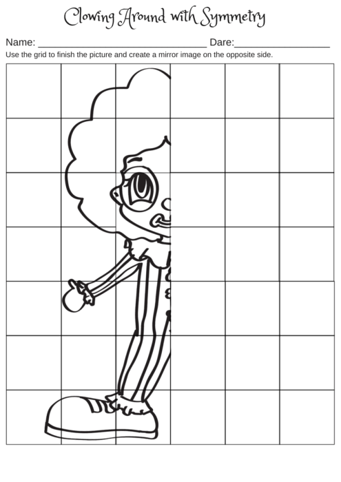 drawing symmetry worksheet