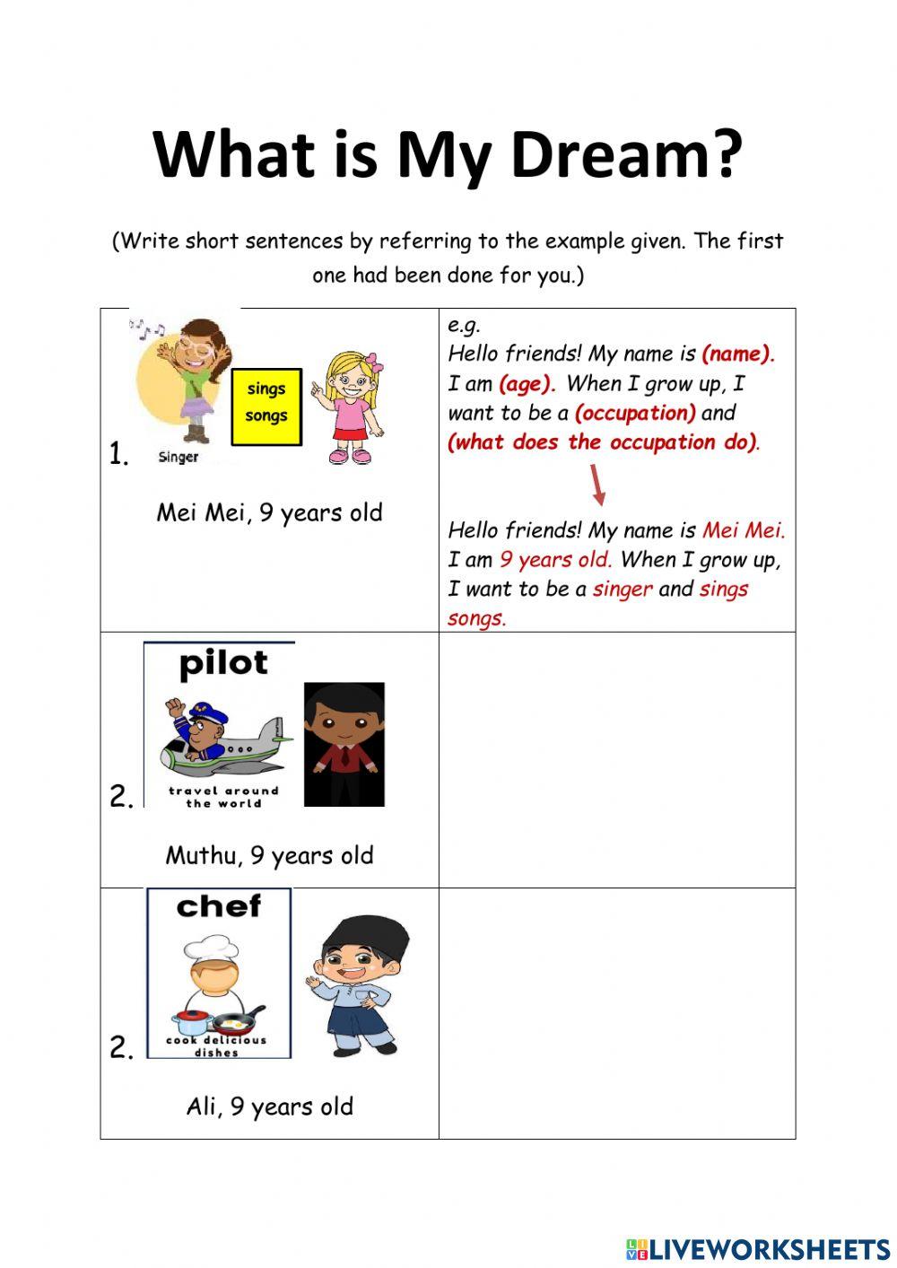 Hopes And Dreams Worksheet Best Sale | thepagb.org.uk - Worksheets Library