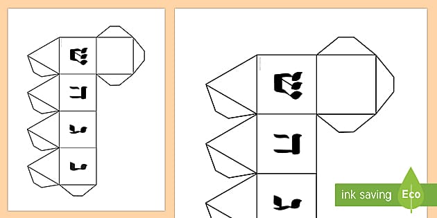 D is for Dreidel Coloring Page - Twisty Noodle