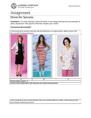 dress for success worksheet