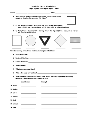 Drivers Ed Worksheets Pdf - Fill Online, Printable, Fillable ...