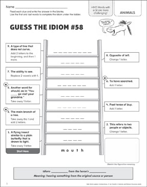 drop in the bucket worksheet