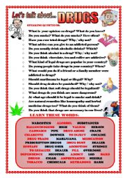 drug free worksheet