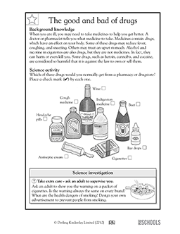 Helpful and Harmful Drugs worksheet  
