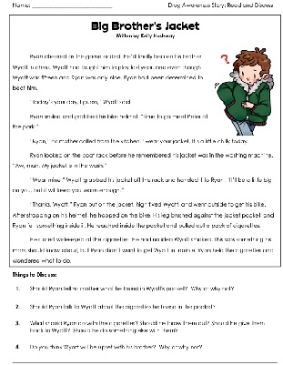Say No To Drugs Worksheets