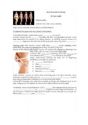 Dying to be thin: Anorexia - ESL worksheet by elsa machado