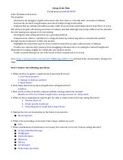 Dying To Be Thin - Video Worksheet - Dying To Be Thin Put all ...