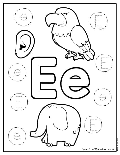 Letter E Worksheets -Worksheets Library