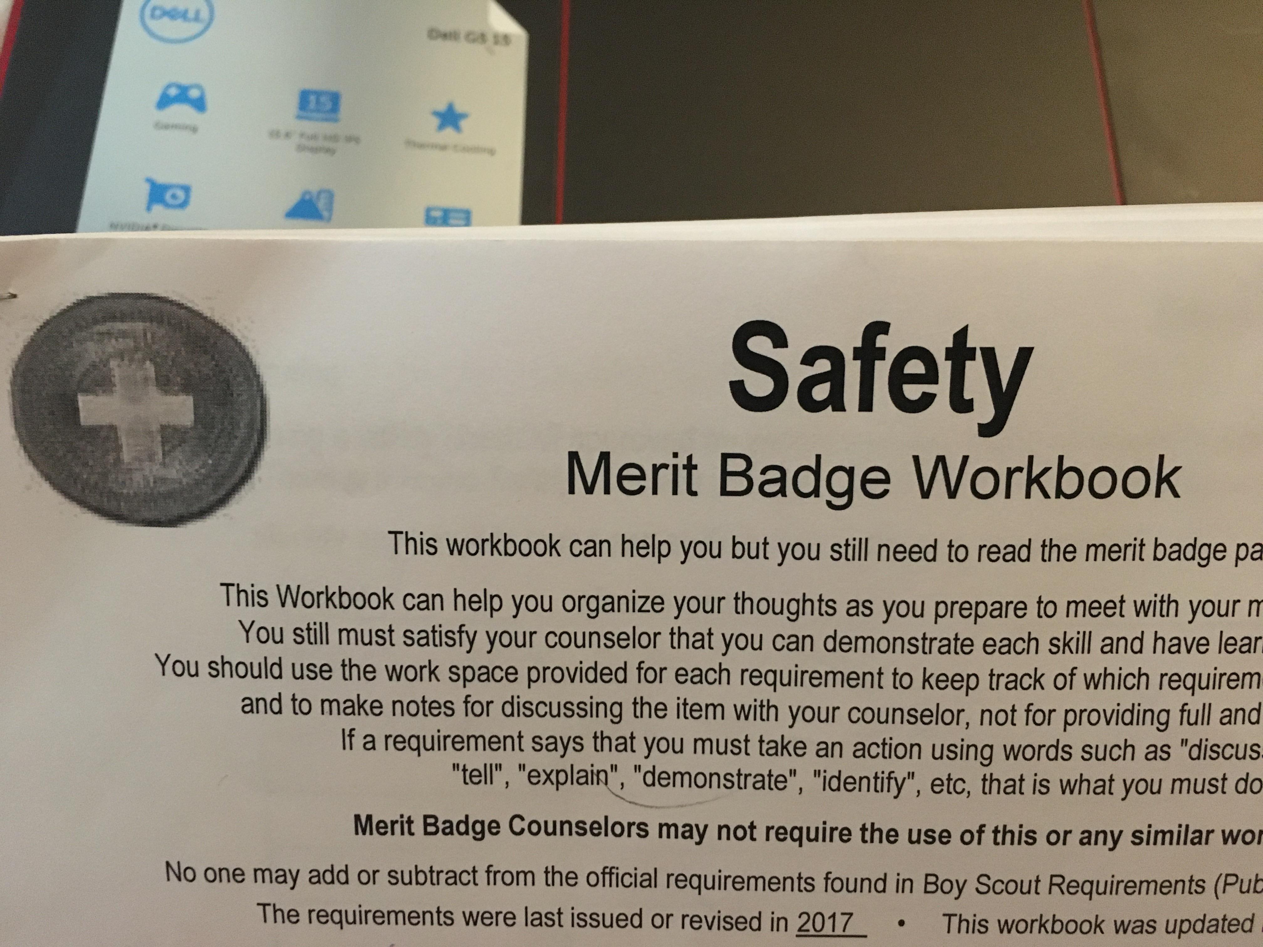 eagle scout merit badge worksheet