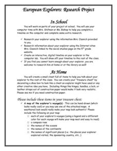 Maps of Early Explorers Lesson Plans &  Worksheets