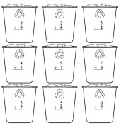 earth day addition worksheet