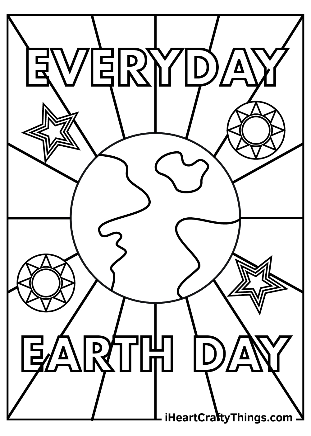 earth day coloring worksheet