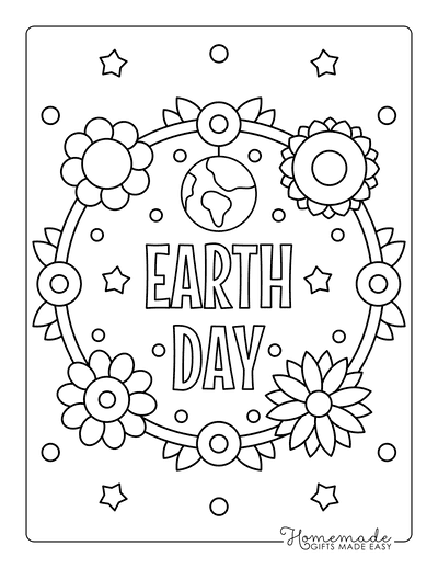 31 Free Earth Day Coloring Pages for Kids &  Adults