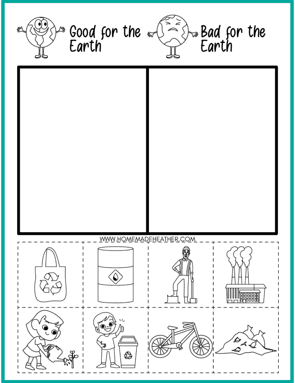 earth day lesson plans worksheet
