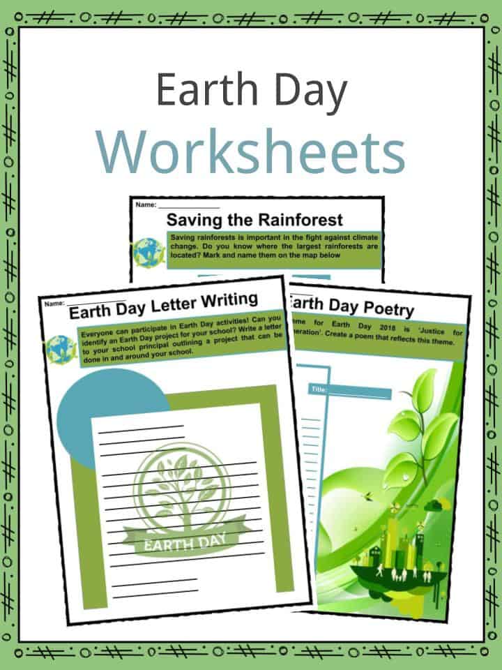 earth day lesson plans worksheet