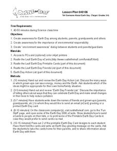 earth day lesson plans worksheet
