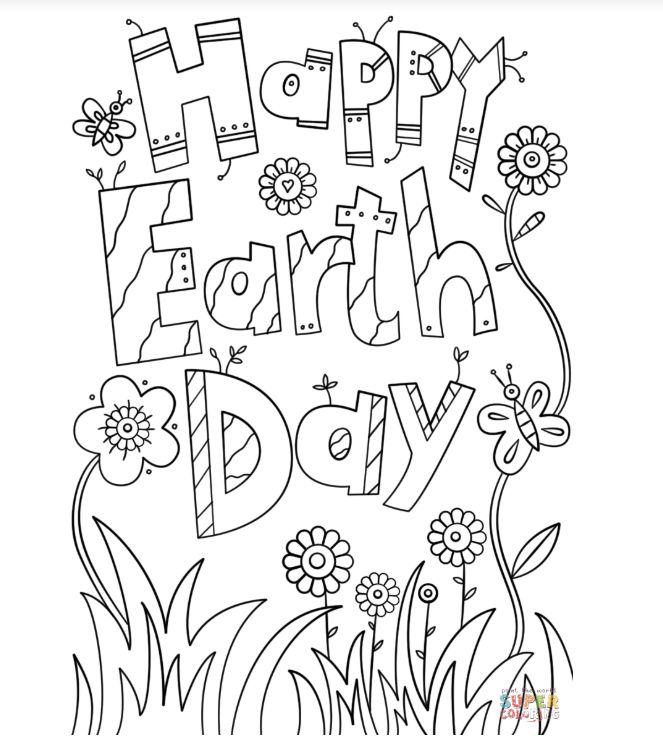 10 Places for Free, Printable Earth Day Coloring Pages