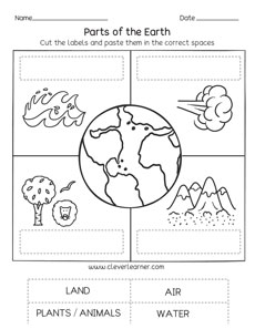 A variety of activity sheets on Planet Earth Day for preschools