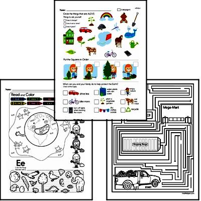 earth day worksheet for first grade