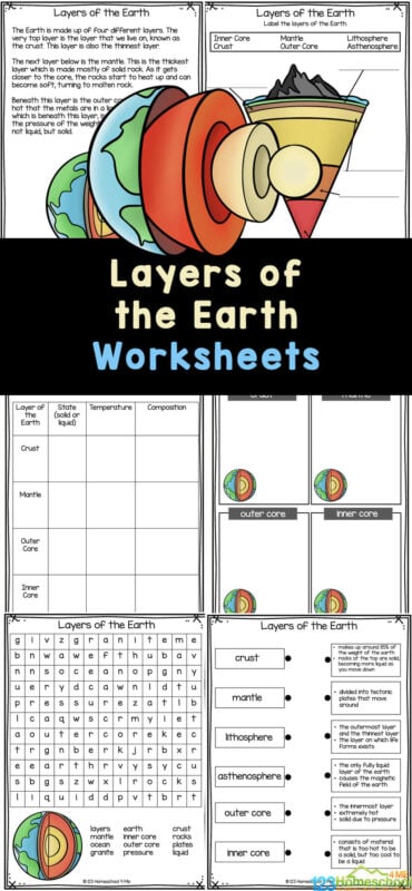 ? FREE Layers of the Earth Worksheets