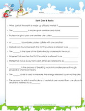 Grade 6 science worksheets