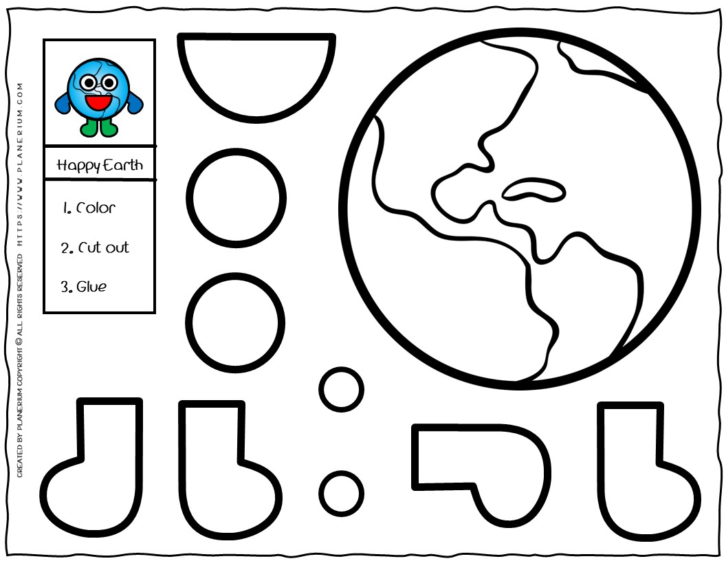 Cut And Glue Worksheet Happy Earth Planerium Worksheets Library Cut And Glue Worksheet Happy Earth Planerium Worksheets Library