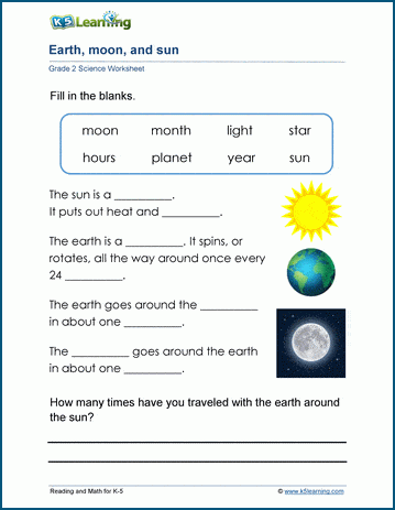 earth worksheet