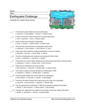 San Francisco Earthquake Lesson Plans &  Worksheets