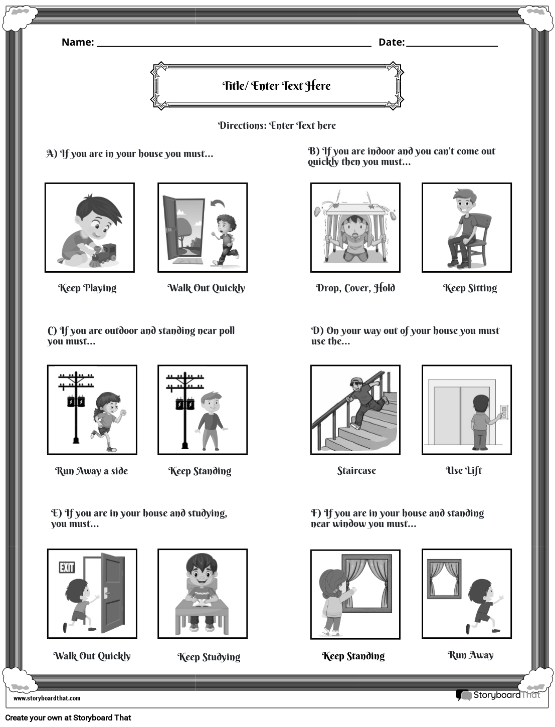 earthquakes worksheet middle school