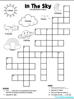 easier printable crossword puzzles