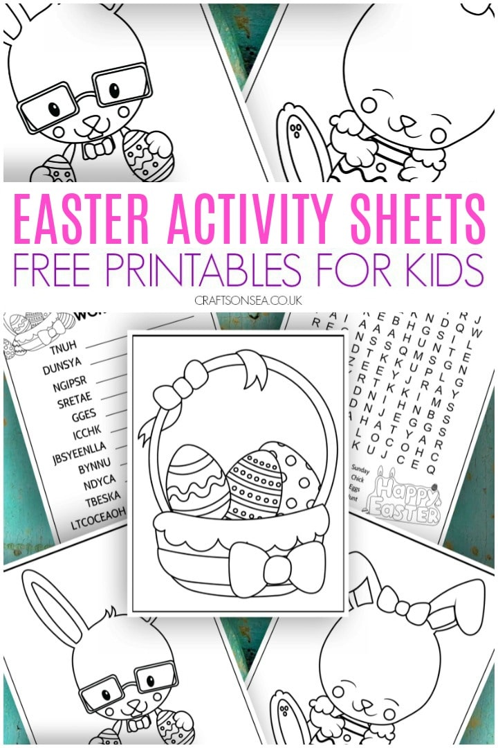 Free Easter Activity Sheets (10 Pages of Printables) - Crafts on Sea