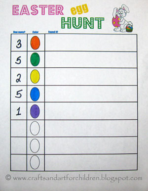 Free Printable Easter Scavenger Hunt - Artsy Momma