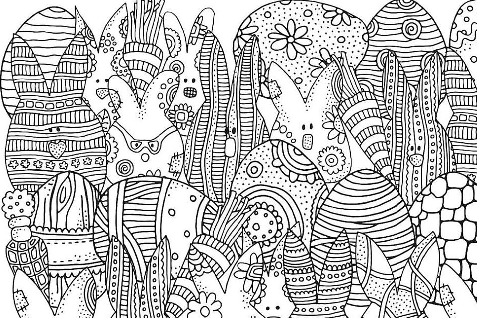 easter coloring worksheet