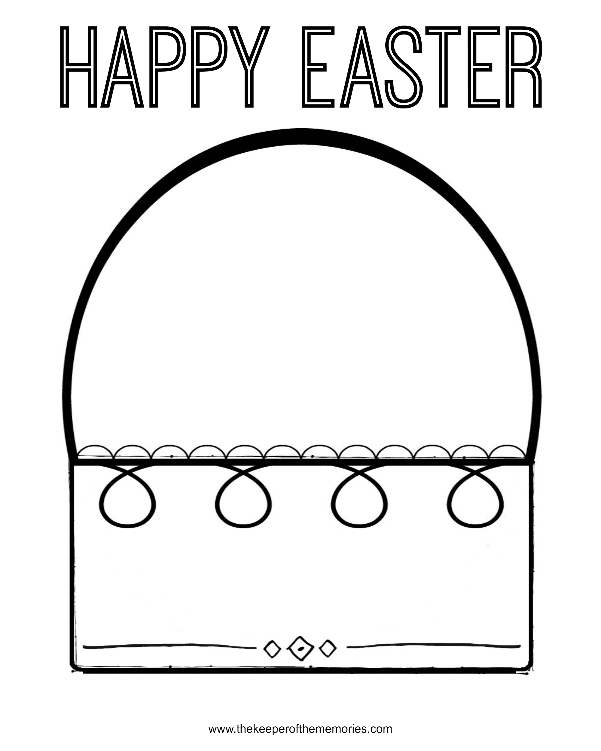 easter coloring worksheet