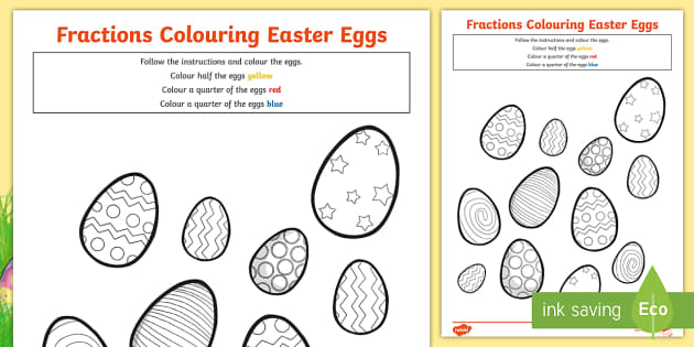 Easter Egg Colouring Sheets | Primary Maths Resources