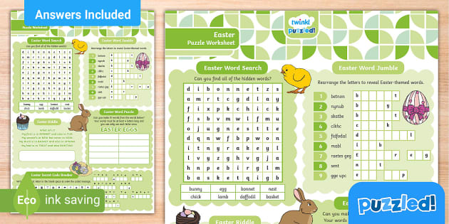 easter hidden picture worksheet