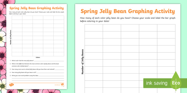 Spring Jelly Bean Graphing Activity (teacher made) - Twinkl