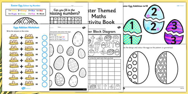 Top 10 EYFS/ KS1 Easter Maths Worksheets and Resources